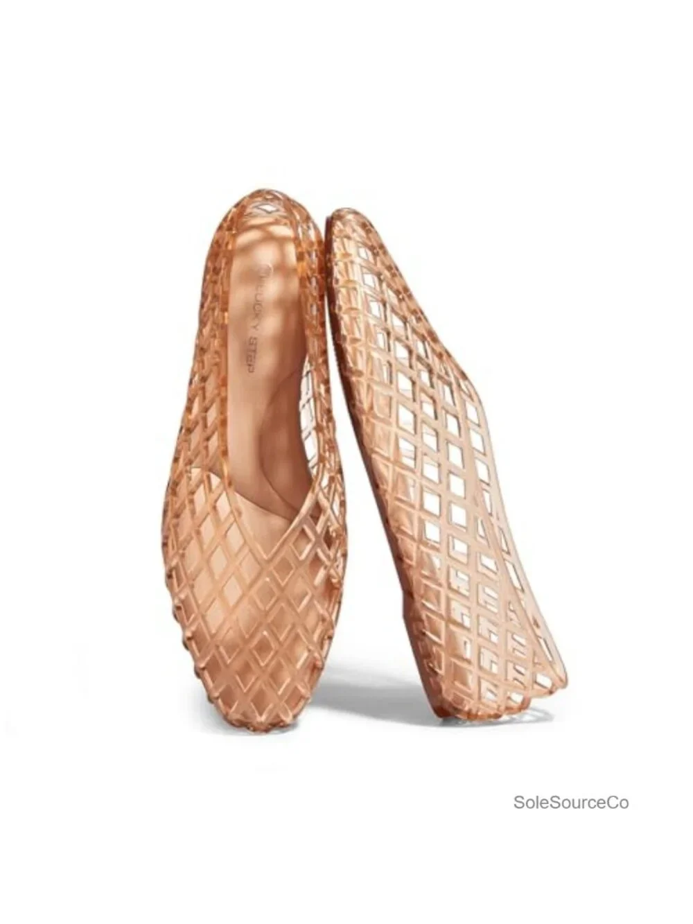 Women's Jelly Ballet Flats Mesh Casual Clear Hollow Breathable Sandals